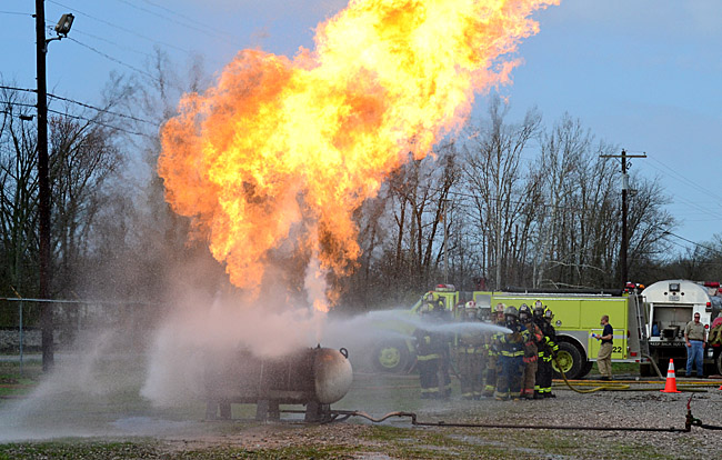 Propane Tank Fire